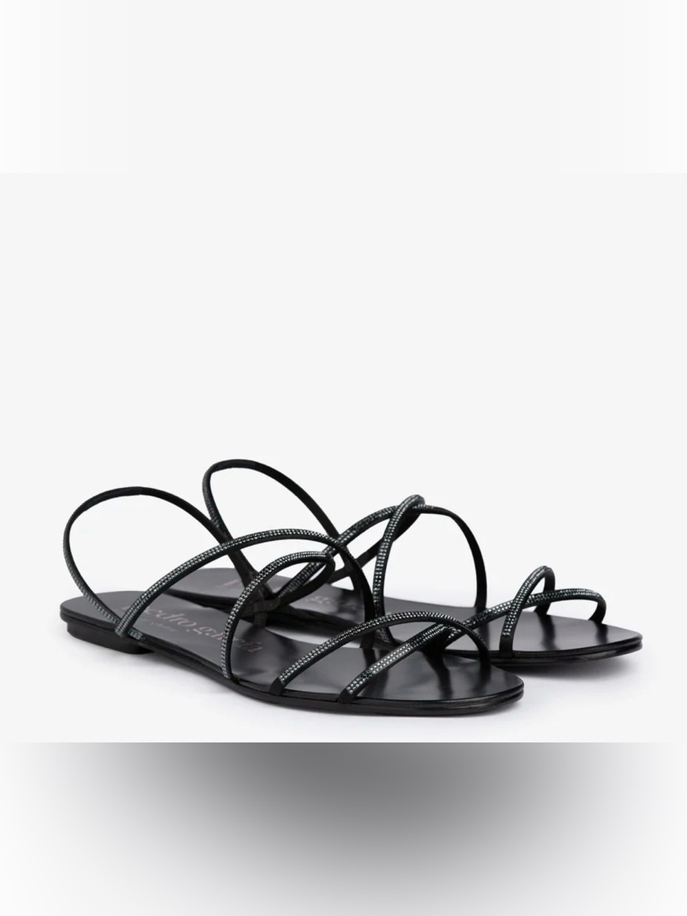 Pedro Garcia Esme SKINNY CRYSTAL CRISS-CROSS SANDAL